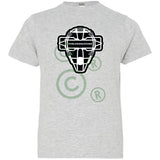 The Catching Guy Logo Mask Youth Jersey T-Shirt - Heather Grey