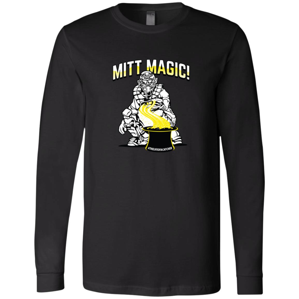 The Catching Guy Mitt Magic Men's Jersey Tee black