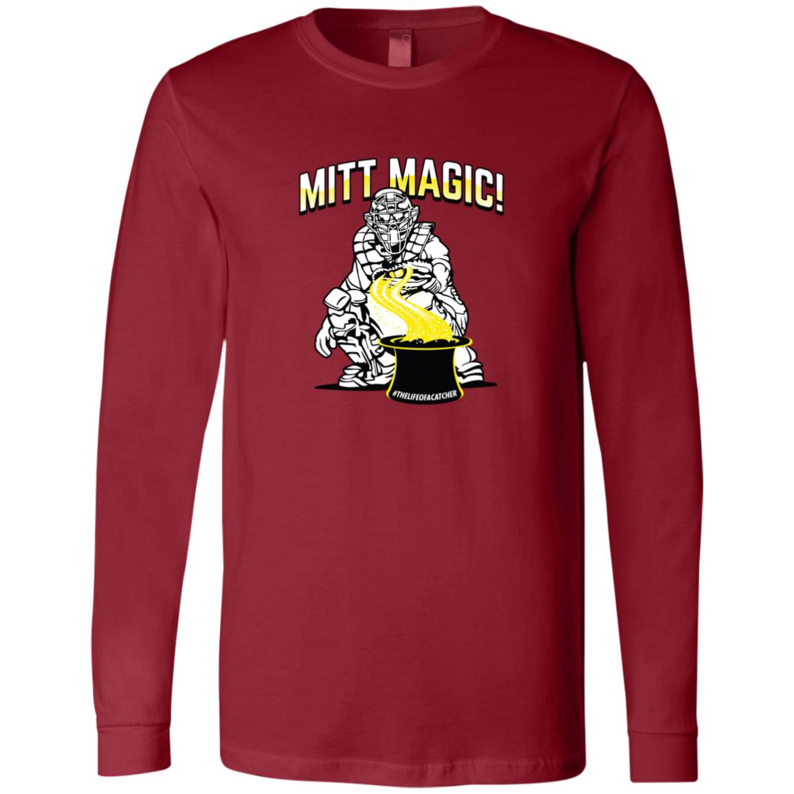 The Catching Guy Mitt Magic Men's Jersey Tee red