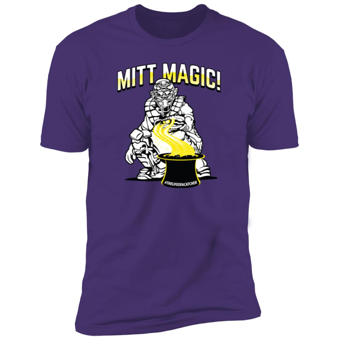 The Catching Guy Mitt Magic Tee purple