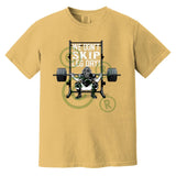 We Don't Skip Leg Day - Heavyweight T-Shirt - Gold