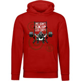 We Don't Skip Leg Day - Unisex Premium Hoodie - Red