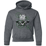 We Don't Skip Leg Day - Youth Pullover Hoodie - Heather