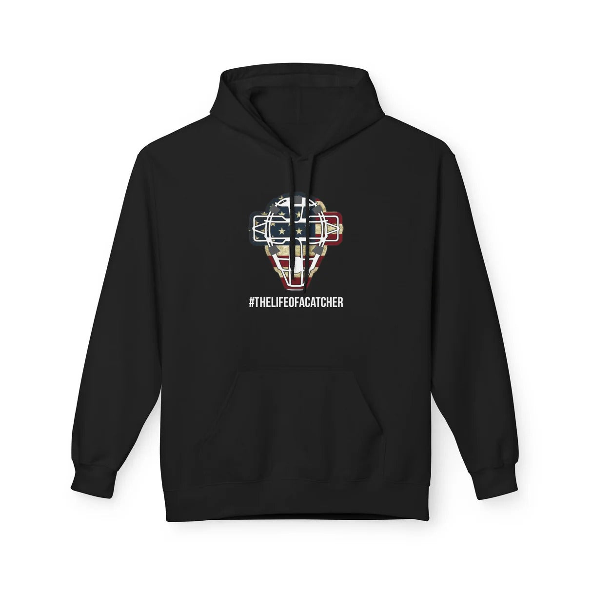 flag catching mask hoodie