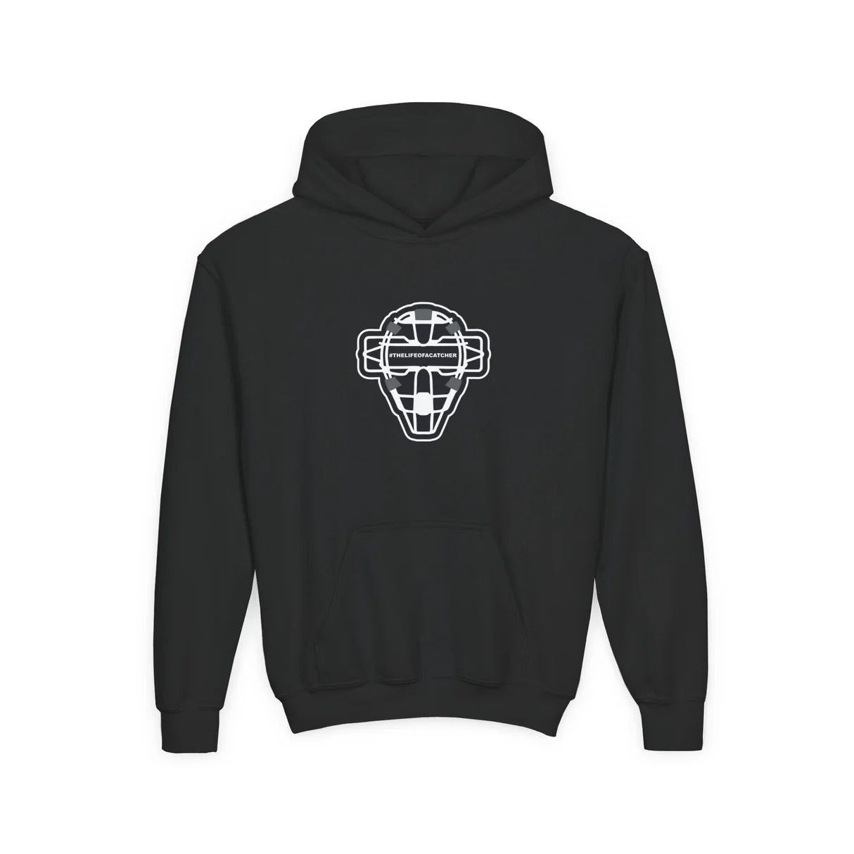 catching mask youth hoodie