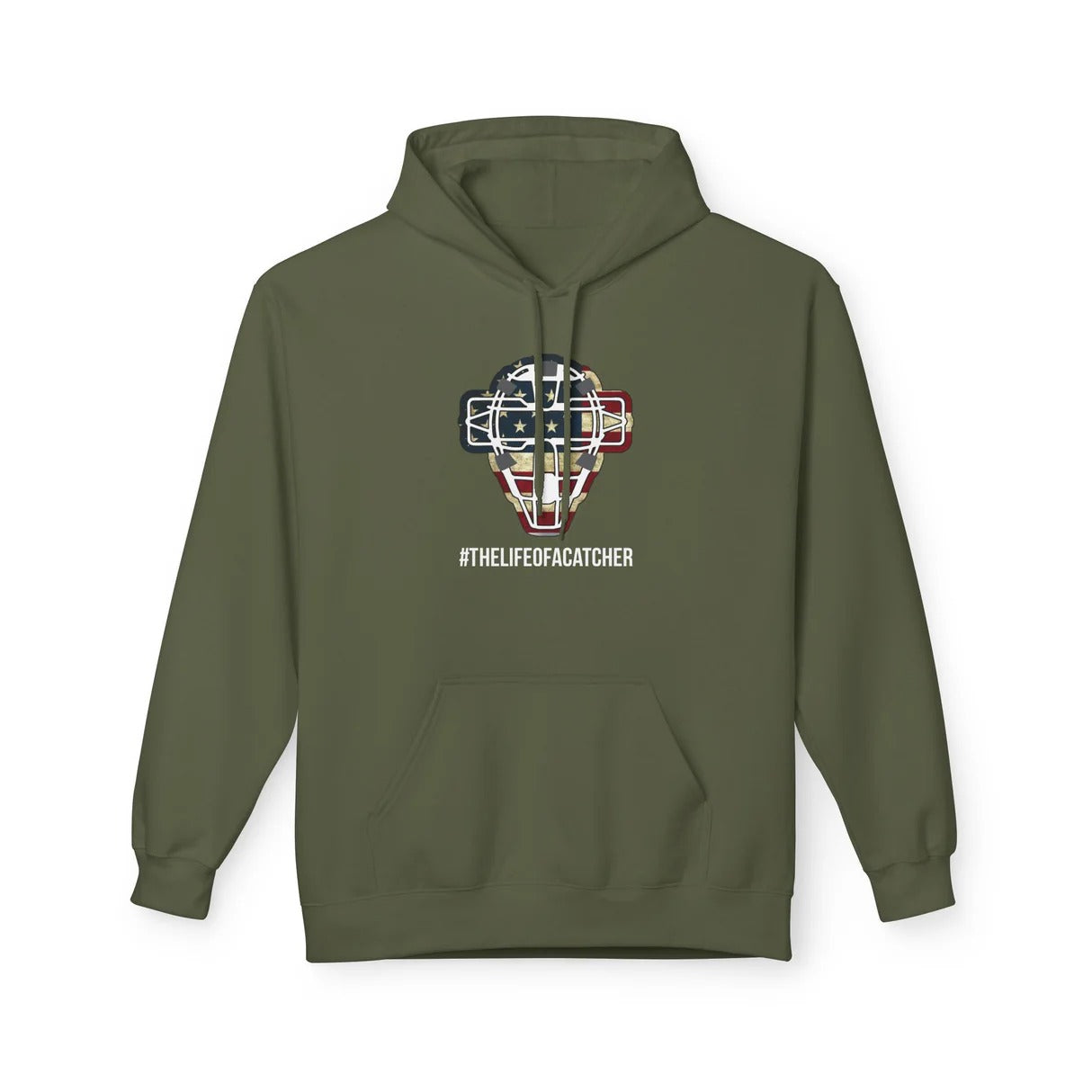 flag catching mask hoodie