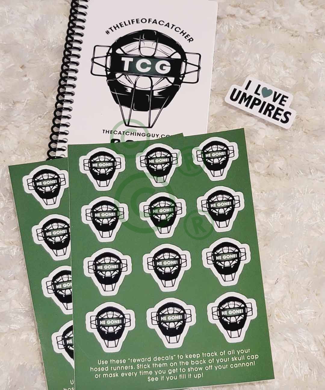 The Catching Guy Helmet Reward Decal Bundle – The Life of a Catcher