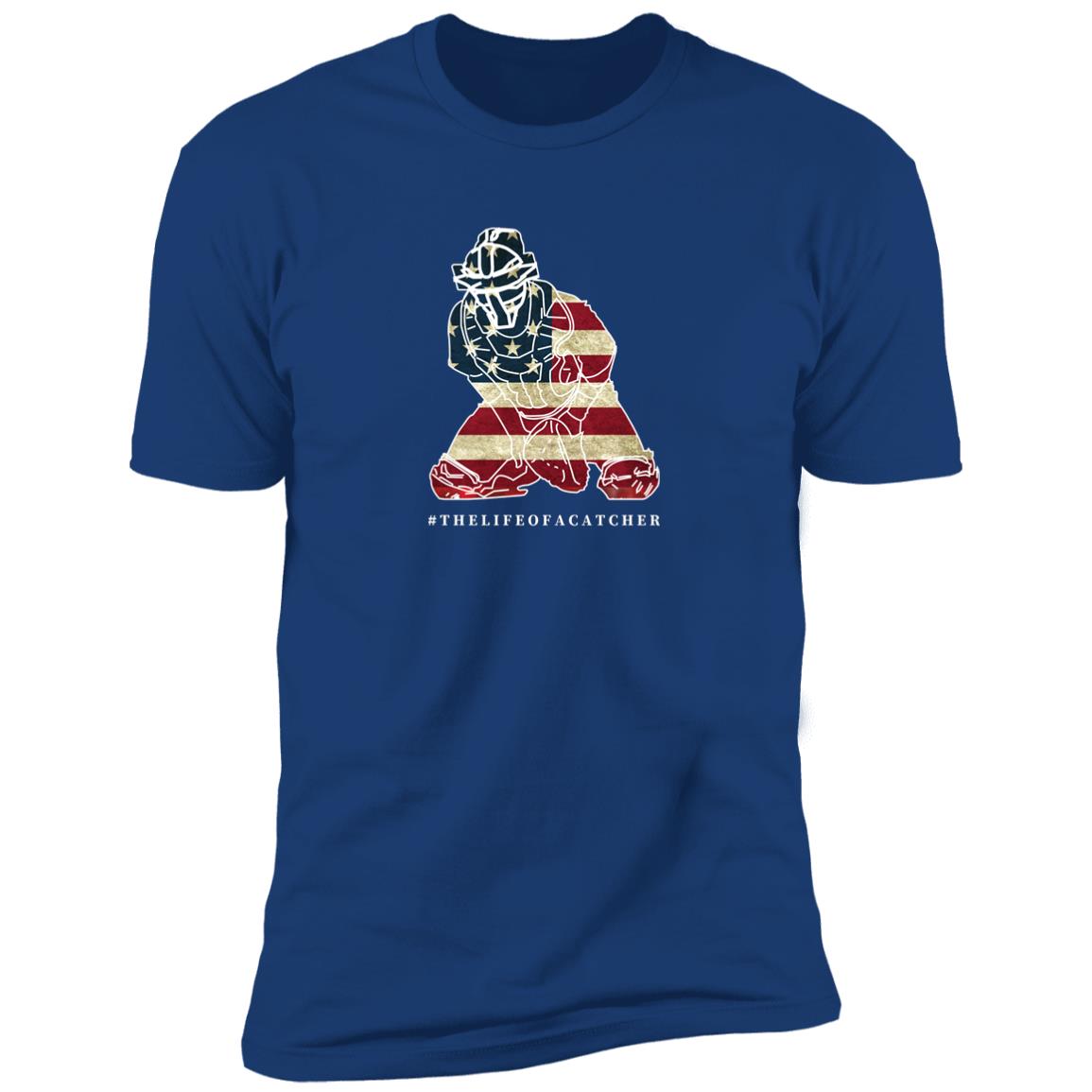 The-Catching-Guy-Flag-tee-blue-catcher