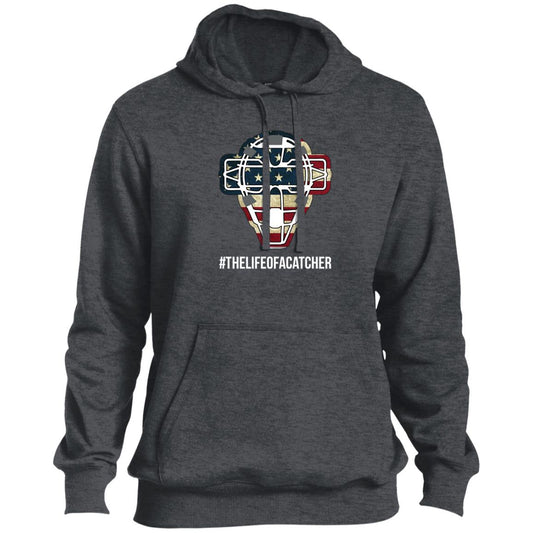 The-Catching-Guy-long-sleeve-sweater-heather-grey-Face-Mask-American-Flag